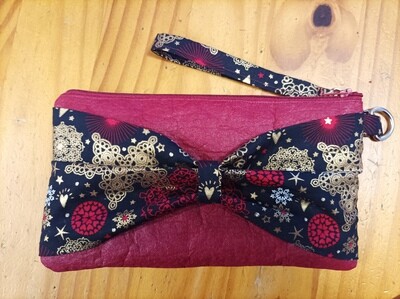 Pochette Pinatex mûrier flocons