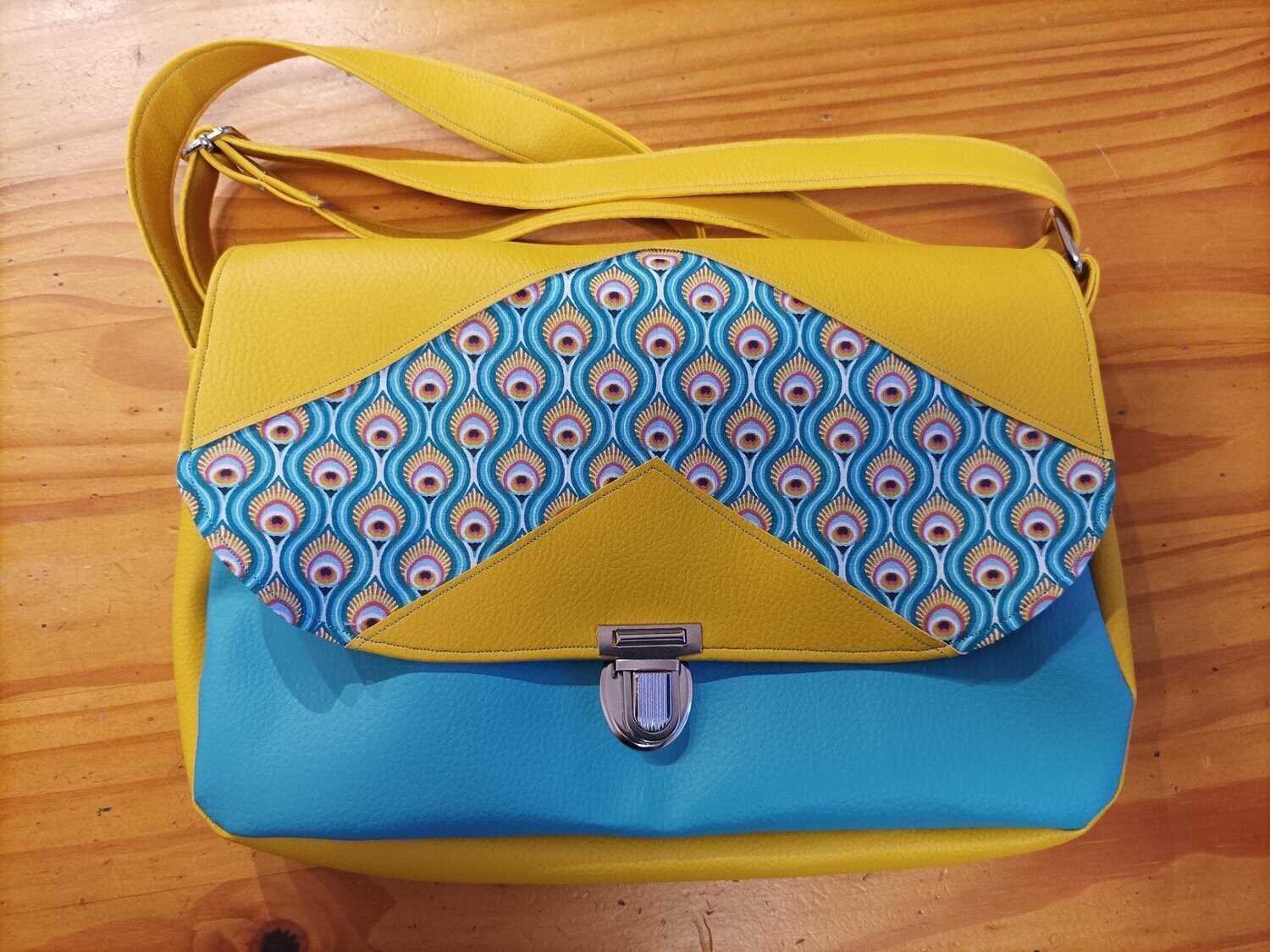 Sac Elo vert d'eau et curry
