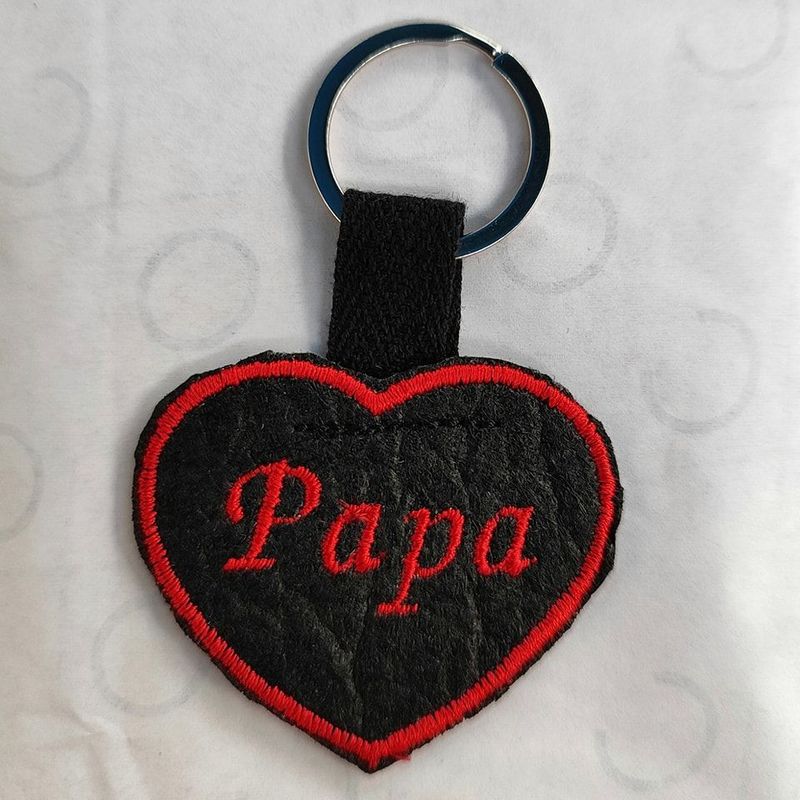 Porte-clés personnalisable forme cœur