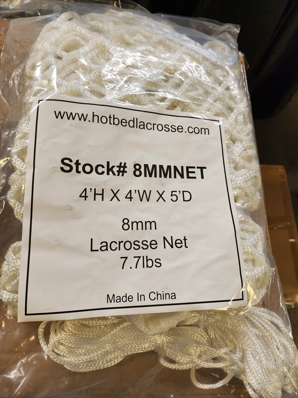 Box Lacrosse 4ft 6in X 4ft Replacement Net White 8MM