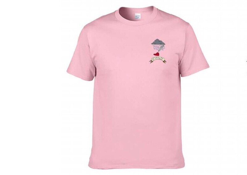 &quot;Love Never Dies, It Transfers&quot; Pink T-Shirt