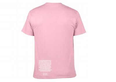 "Love Never Dies, It Transfers" Pink T-Shirt