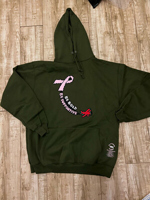 "Be Bold, Be Supportive" Chenille Patch Hoody