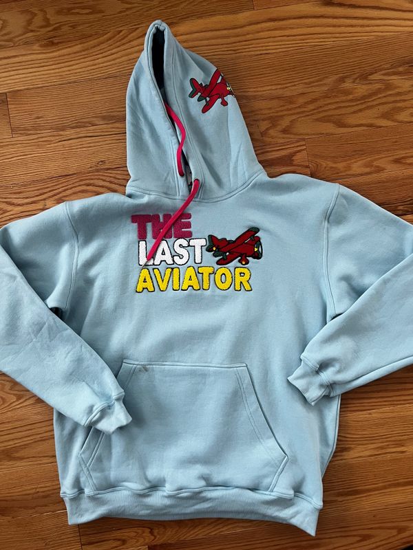 &quot;Vivid Nights&quot; Light Blue The Last Aviator Hoody