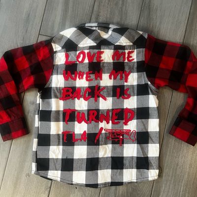 “When My Back Turned” Mixed flannel