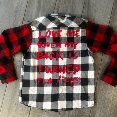 Little Aviator “When My Back Turned” Mixed Flannel