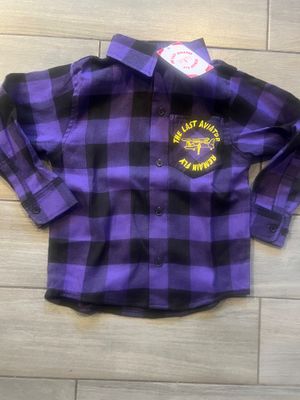 Little Aviator “When My Back Turned” Mixed Flannel