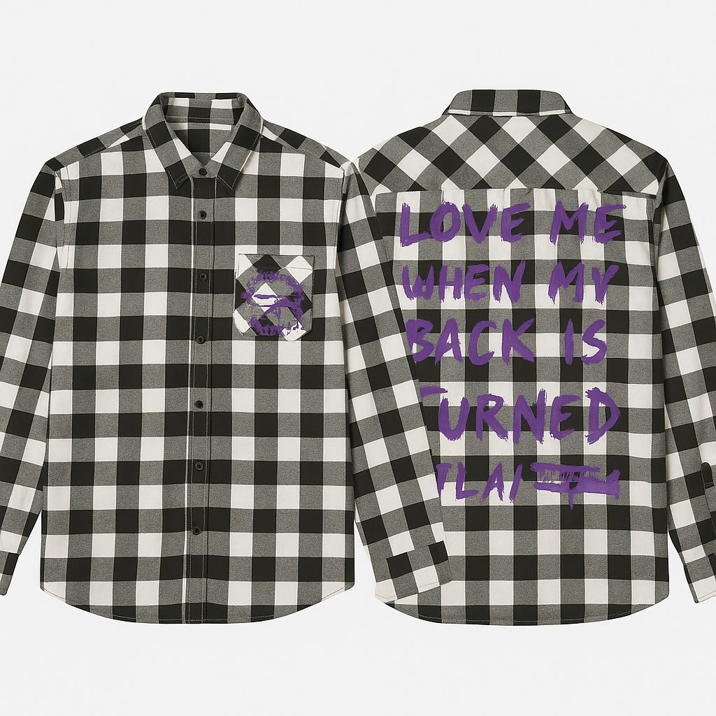 &quot;Loyalty Checked&quot; Plaid Flannel