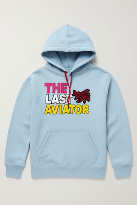 &quot;Vivid Nights&quot; Light Blue The Last Aviator Hoody