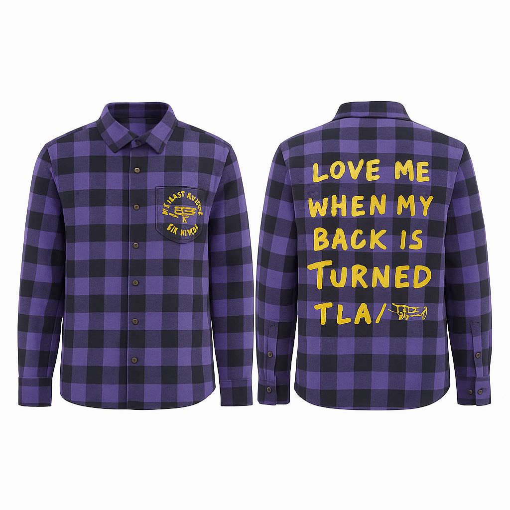 &quot;Loyalty Checked&quot; Lakers Flannel