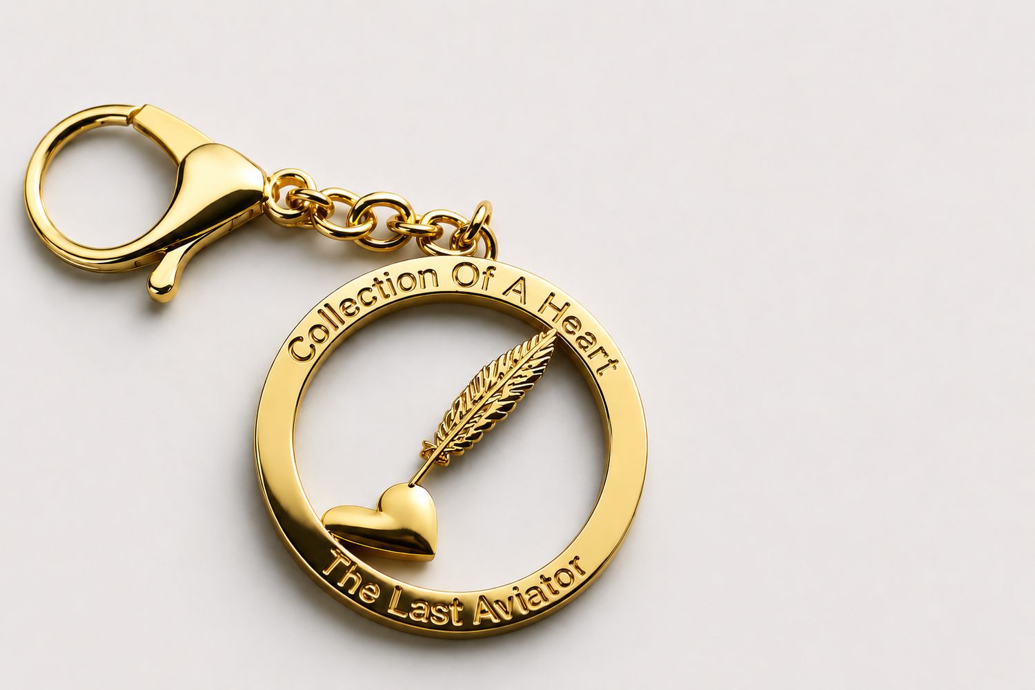 Collection Of A Heart X The Last Aviator Logo Keychain