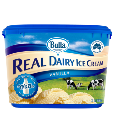 Bulla Real Dairy Ice Cream Vanilla 2L