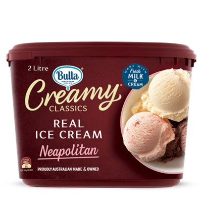 Bulla Creamy Classics Neapolitan 2L