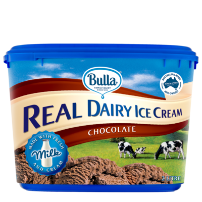 Bulla Real Dairy Ice Cream Chocolate 2L