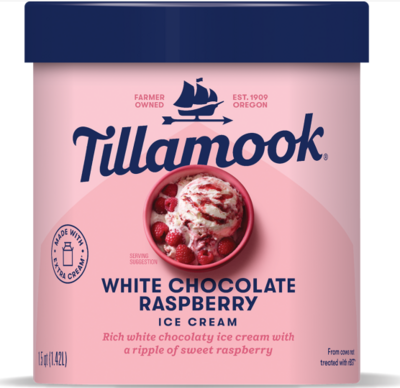 Tillamook White Chocolate Raspberry 1.42L