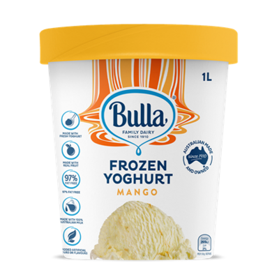 Bulla 97% Fat-Free Frozen Yogurt Mango 1L