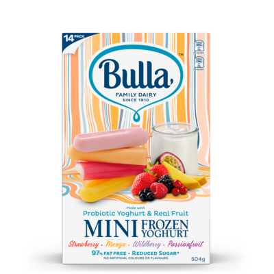Bulla 97% FF Minis Fruit & Yogurt Pack 14's