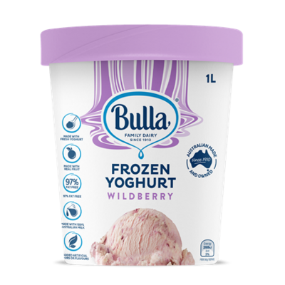 Bulla 97% Fat-Free Frozen Yogurt Wildberry 1L