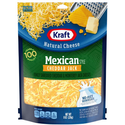 Kraft Finely Shredded Ched & Mont Jack Mexican Style 8oz