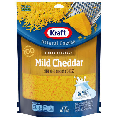 Kraft Finely Shredded Mild Cheddar 8oz