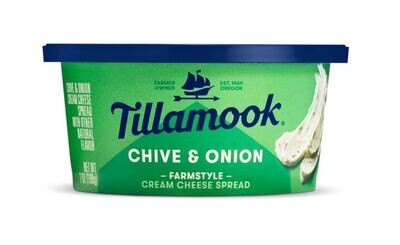 Tillamook Cream Cheese Chive & Onion 7oz