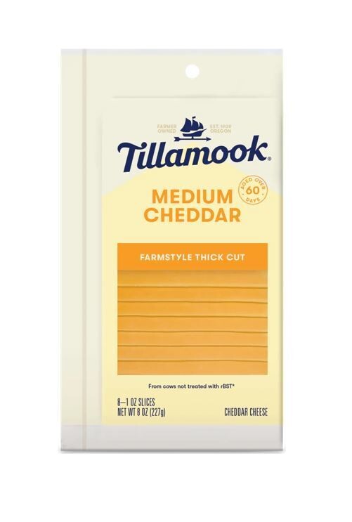 Tillamook Sliced Medium Cheddar 8oz