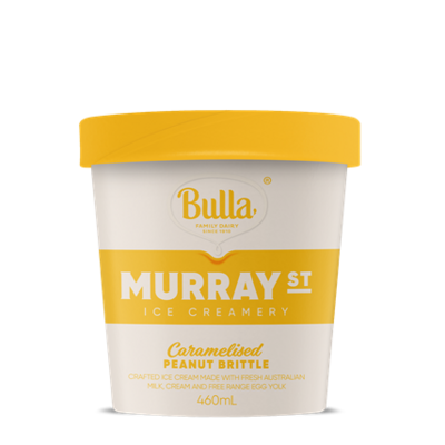 Bulla Murrayst Pint Caramelised Peanut Brittle 460ml
