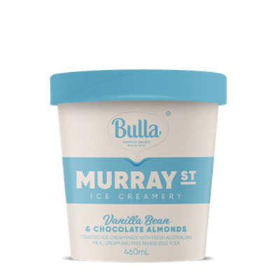 Bulla Murrayst Pint Vanilla Choc Almonds 460ml