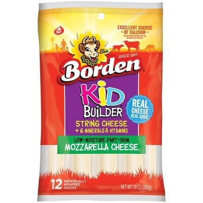 Borden Kid Builder Mozzarella String Cheese 10oz