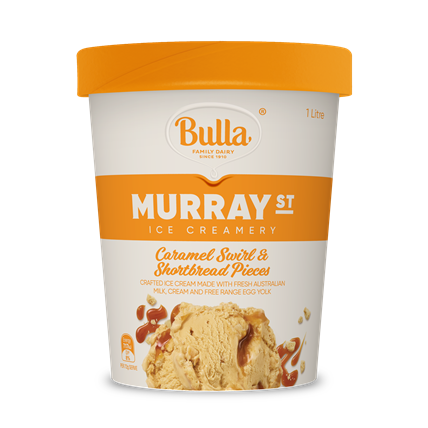Bulla Murrayst Caramel Swirl &amp; Shortbread Pieces 1L