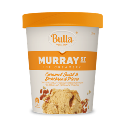 Bulla Murrayst Caramel Swirl & Shortbread Pieces 1L