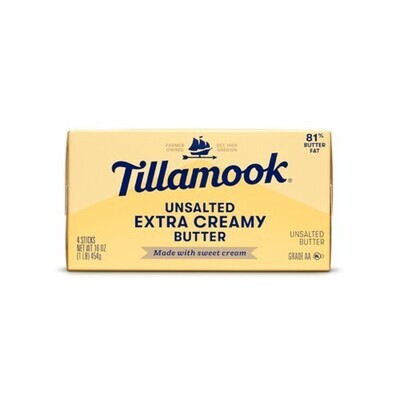 Tillamook Extra Creamy Unsalted Butter 16oz