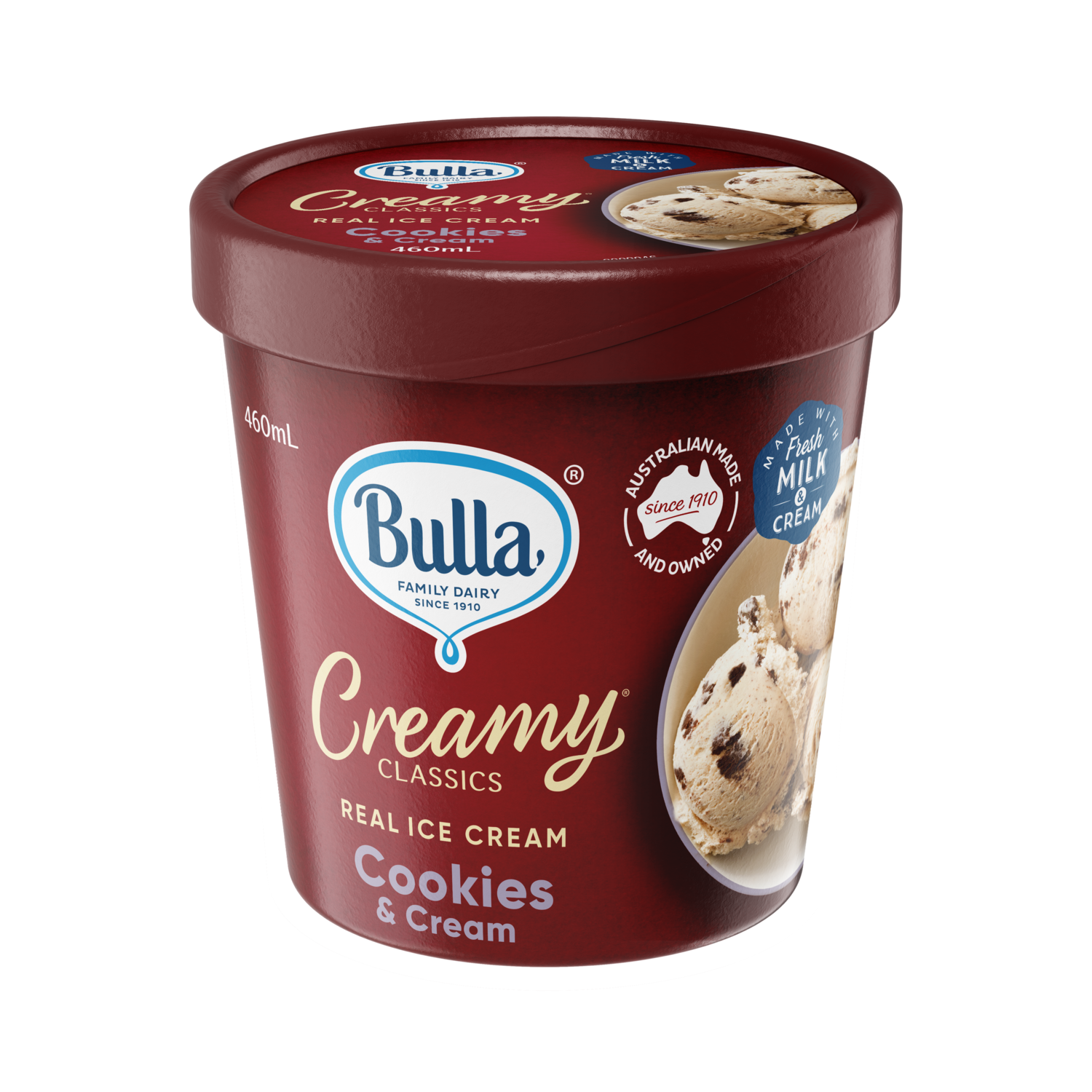Bulla Creamy Classics Cookies &amp; Cream 460ml