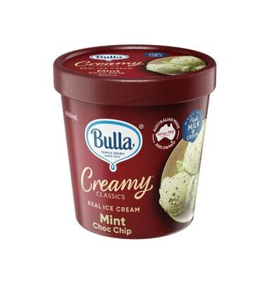 Bulla Creamy Classics Mint Choc Chip 460ml