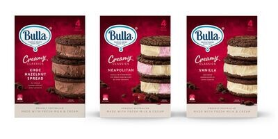 Bulla Creamy Classics Sandwiches 4's