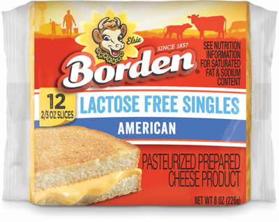Borden Lactose Free American Singles 8oz