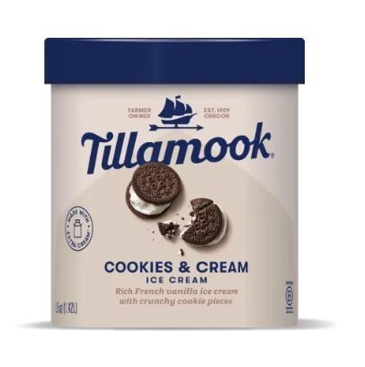 Tillamook Cookies &amp; Cream 1.42L