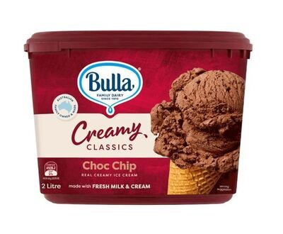 Bulla Creamy Classics Rich Choc Chip 2L