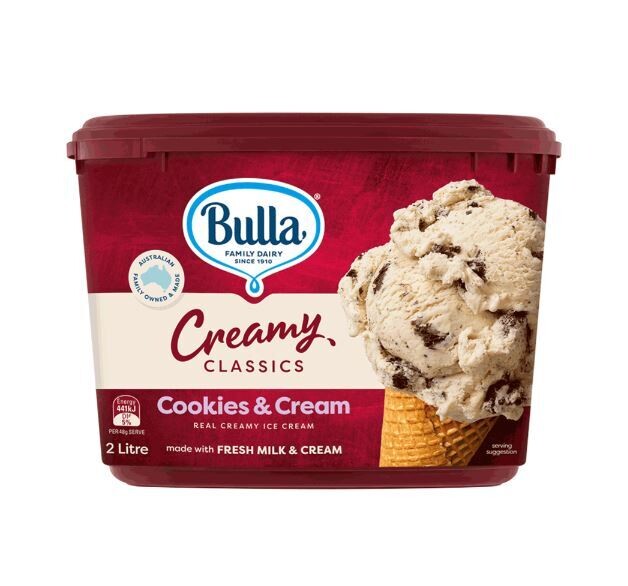 Bulla Creamy Classics Cookies &amp; Cream 2L