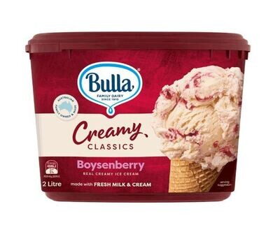 Bulla Creamy Classics Vanilla & Boysenberry 2L