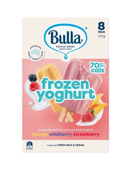 Bulla 97% FF Fruit &amp; Yogurt Variety Pack 8's