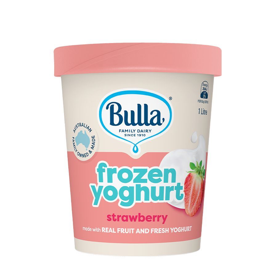 Bulla 97% Fat-Free Frozen Yogurt Strawberry 1L