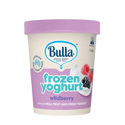 Bulla 97% Fat-Free Frozen Yogurt Wildberry 1L