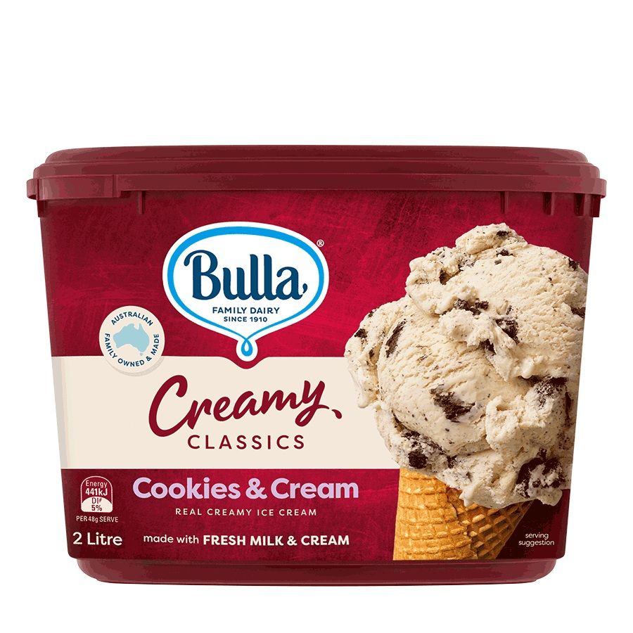 Bulla Creamy Classics Cookies &amp; Cream 2L