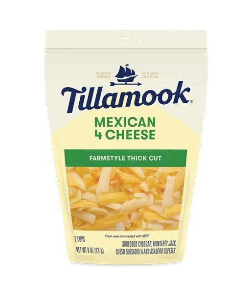 Tillamook Shredded Mexican 4 Cheese 8oz