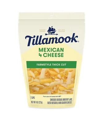 Tillamook Shredded Mexican 4 Cheese 8oz