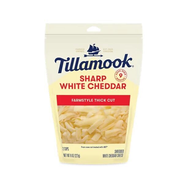 Tillamook Shredded Sharp White Cheddar 8oz