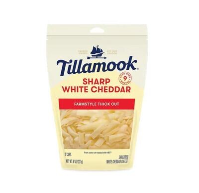 Tillamook Shredded Sharp White Cheddar 8oz