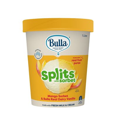 Bulla Splits with Sorbet Mango 1L