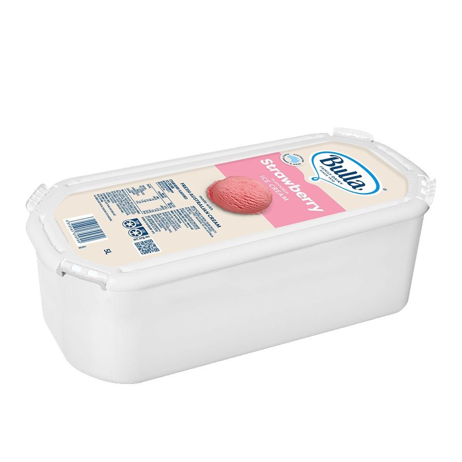 Bulla Strawberry Ice Cream Tray 5L